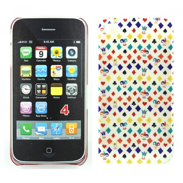 Wholesale iPhone 4 4S Joker Design Case (Transparent)